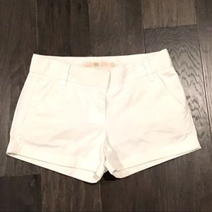 J. Crew Broken-In Chino Shorts, White, Size 0